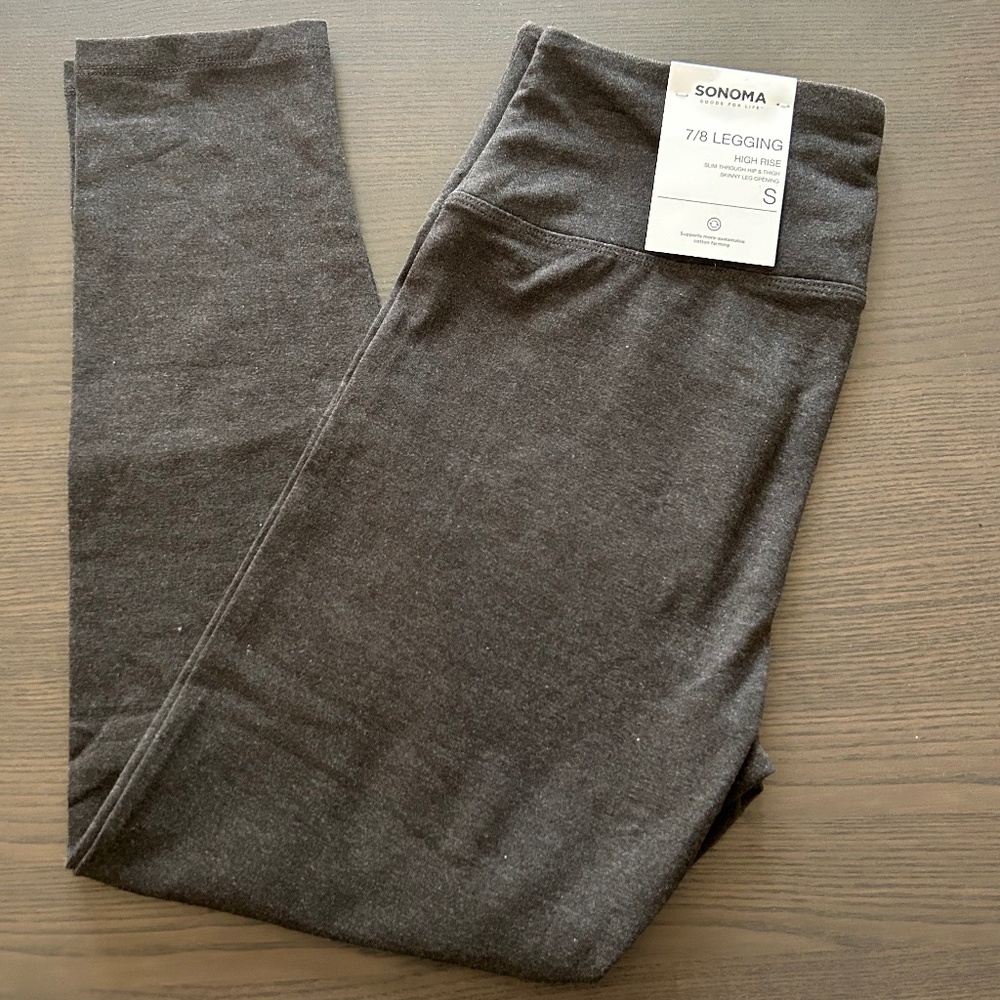 Sonoma 7/8 Legging New With Tags Dark Gray Womens Small